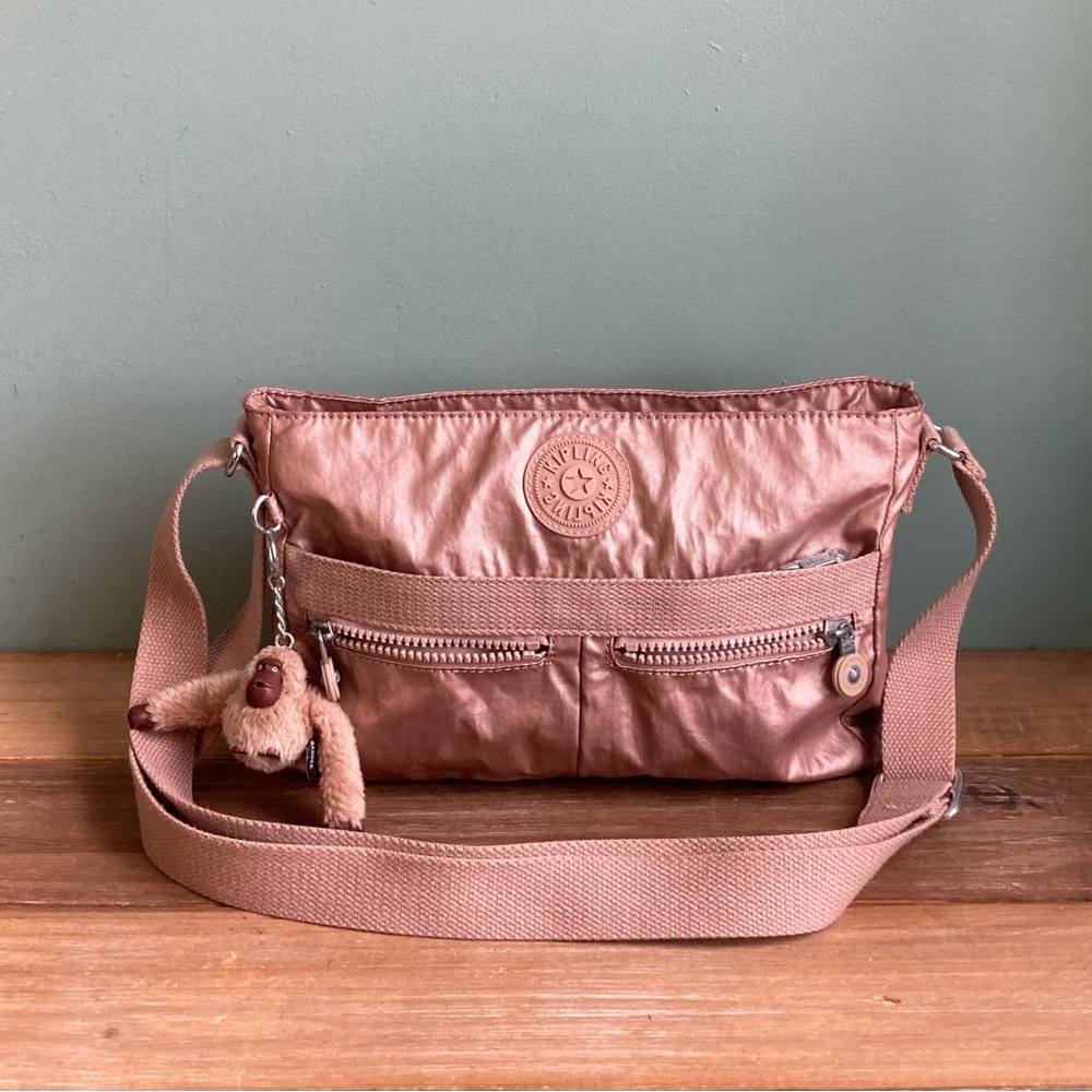 Kipling Metallic Rose Crossbody Bag